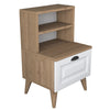 Asir Comodino con 1 cassetto Bandy 2786 Bianco