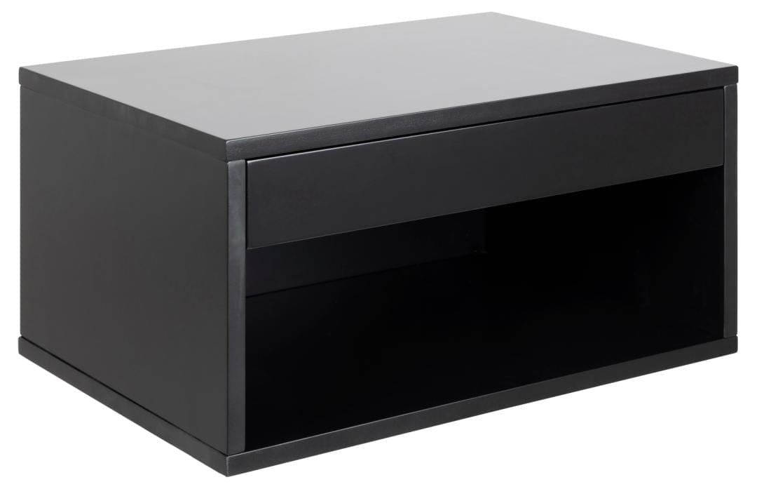 Actona Comodino con 1 cassetto Cholet Nero