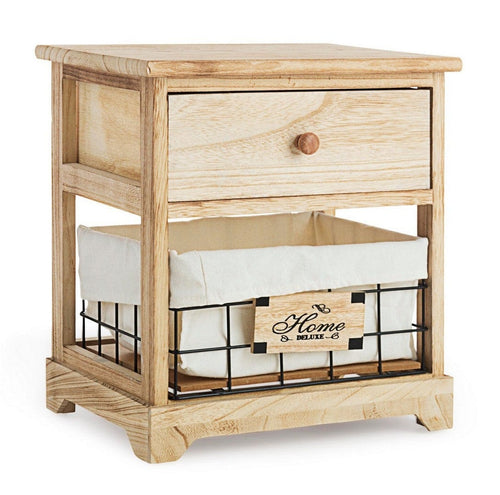 Bizzotto Comodino con 1 cassetto Home Deluxe Naturale