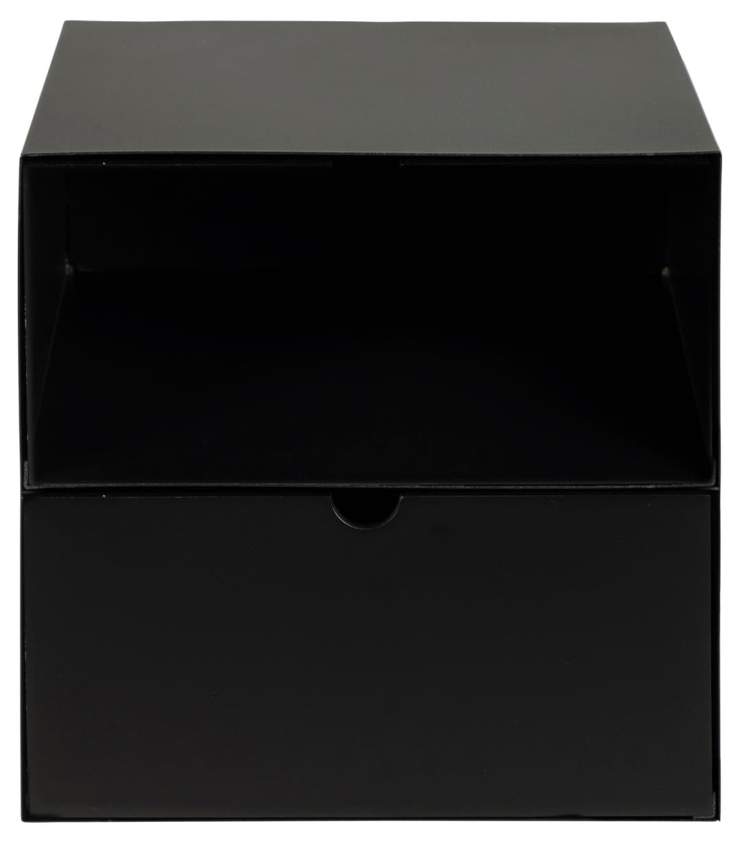 Actona Comodino con 1 cassetto Joliet Nero