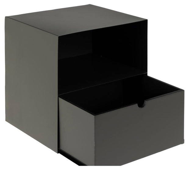 Actona Comodino con 1 cassetto Joliet Nero