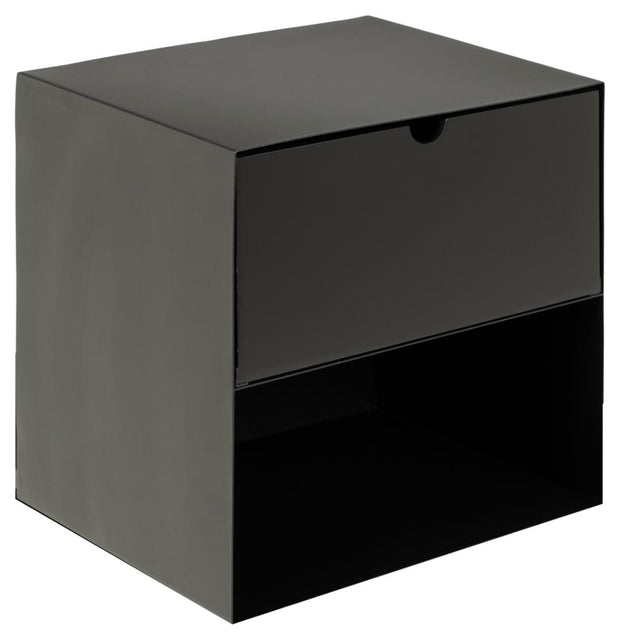 Actona Comodino con 1 cassetto Joliet Nero