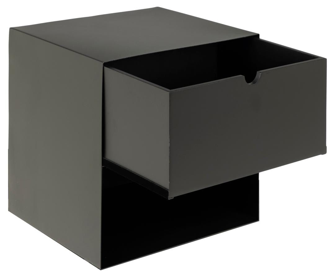 Actona Comodino con 1 cassetto Joliet Nero
