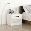 Asir Comodino con 1 cassetto Kale 3727 Bianco