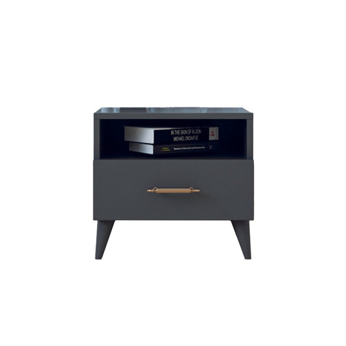 Asir Comodino con 1 cassetto Lavinia 002 Antracite