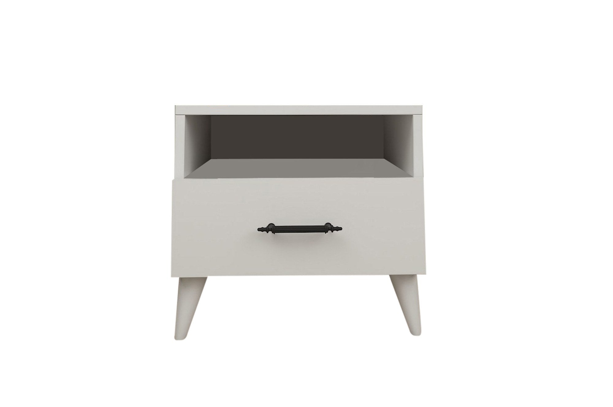 Asir Comodino con 1 cassetto Lavinia 501 Bianco