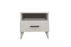 Asir Comodino con 1 cassetto Lavinia 501 Bianco