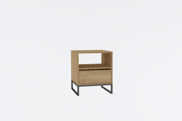 Asir Comodino con 1 cassetto Lindau Naturale