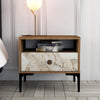 Asir Comodino con 1 cassetto Lizbon 531 Noce