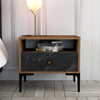 Comodino con 1 cassetto Lizbon 534 Noce (1)