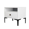 Asir Comodino con 1 cassetto Lizbon 535 Bianco