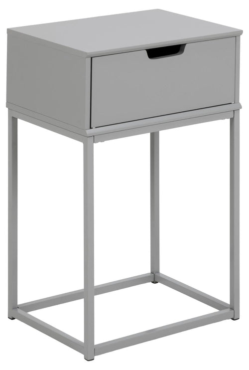 Actona Comodino con 1 cassetto Mitra Grigio