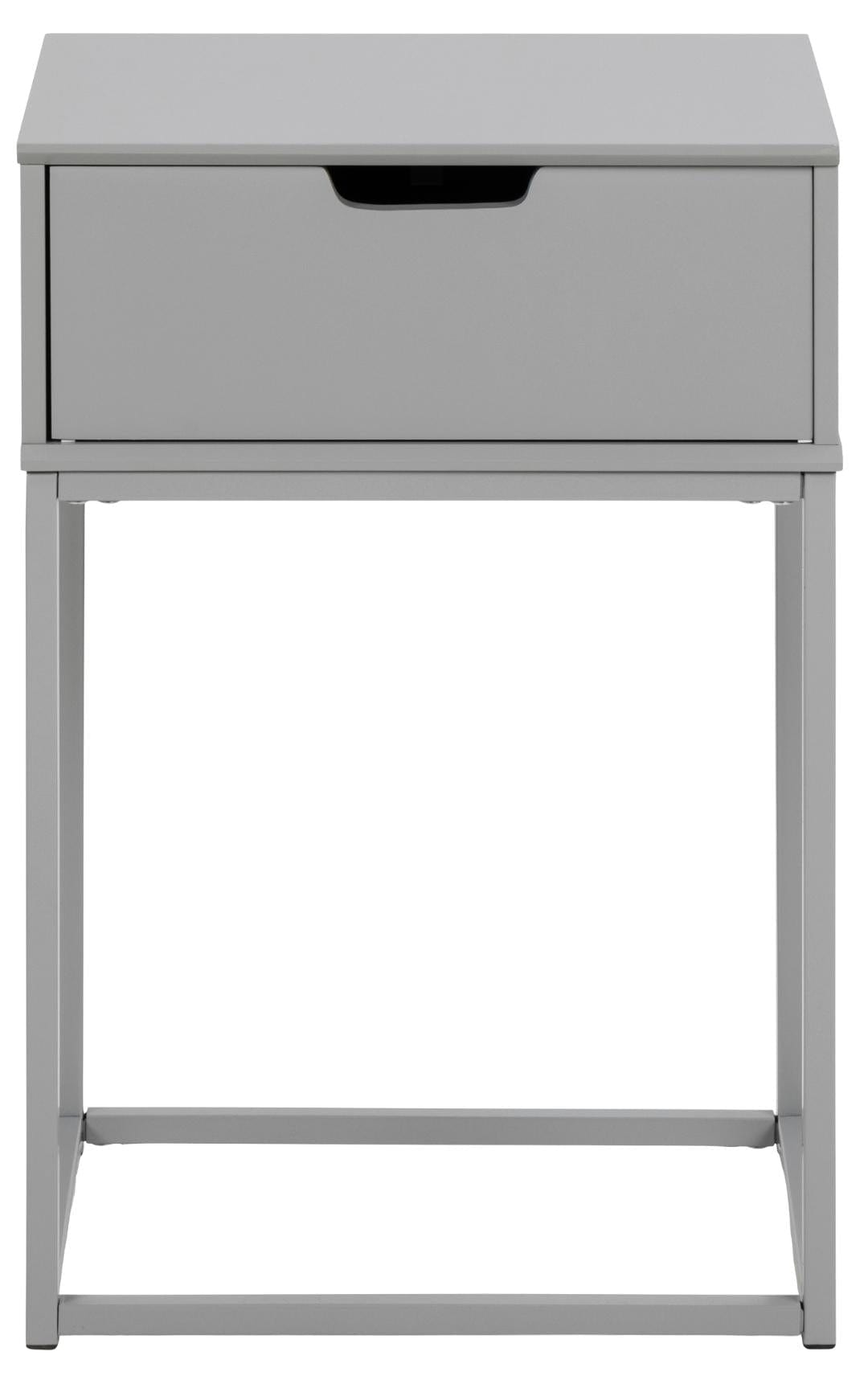 Actona Comodino con 1 cassetto Mitra Grigio