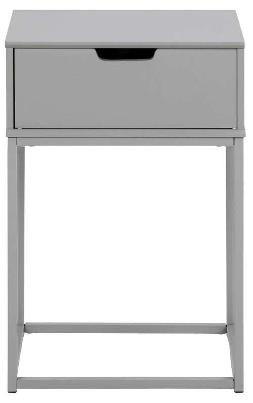 Actona Comodino con 1 cassetto Mitra Grigio