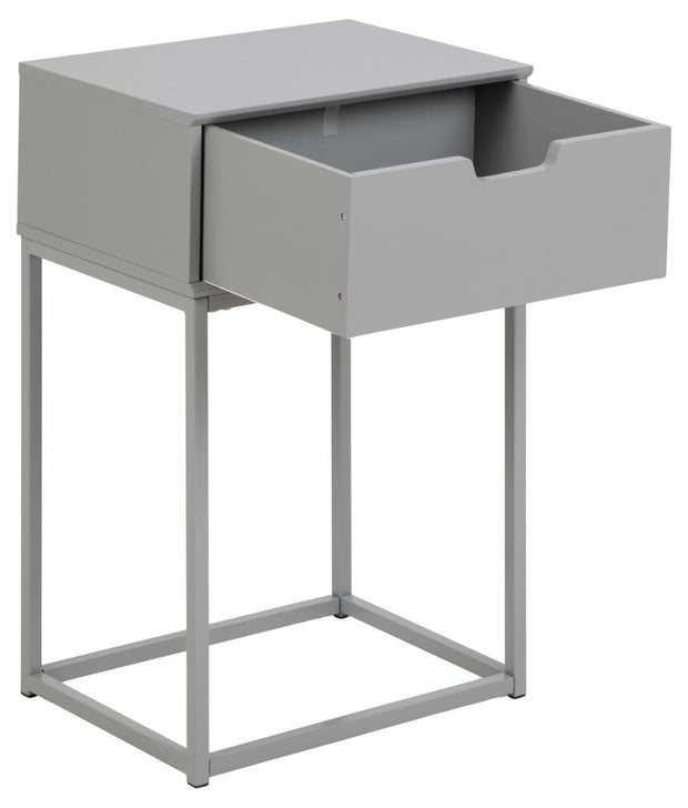 Actona Comodino con 1 cassetto Mitra Grigio