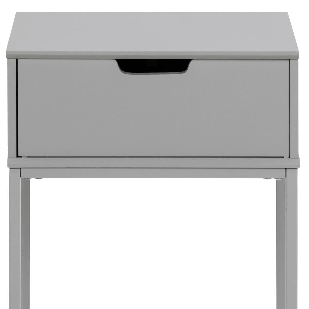 Actona Comodino con 1 cassetto Mitra Grigio