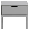 Actona Comodino con 1 cassetto Mitra Grigio