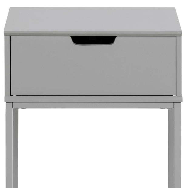 Actona Comodino con 1 cassetto Mitra Grigio