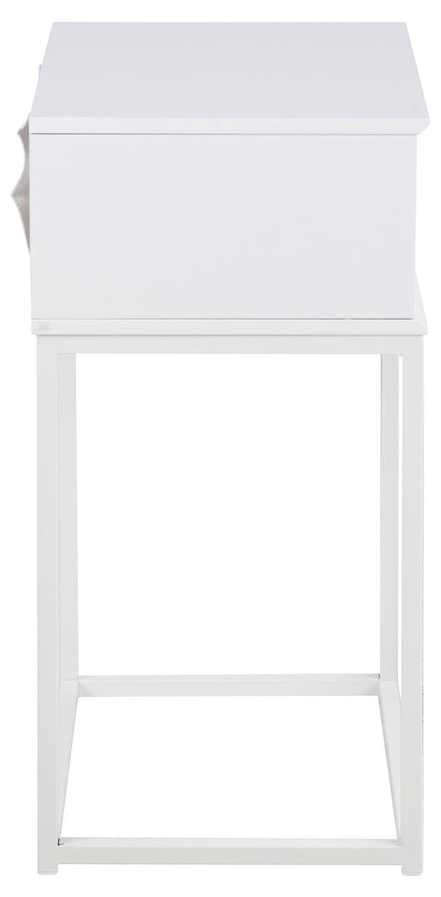 Actona Comodino con 1 cassetto Mitra II Bianco
