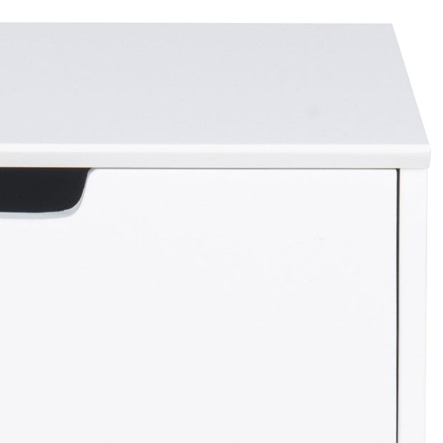 Actona Comodino con 1 cassetto Mitra II Bianco
