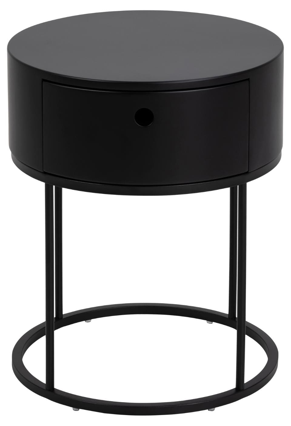 Actona Comodino con 1 cassetto Polo Nero