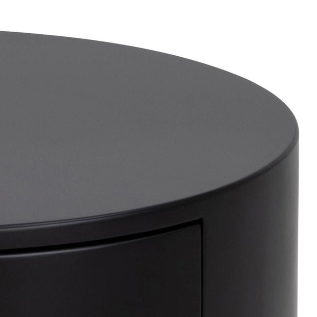 Actona Comodino con 1 cassetto Polo Nero