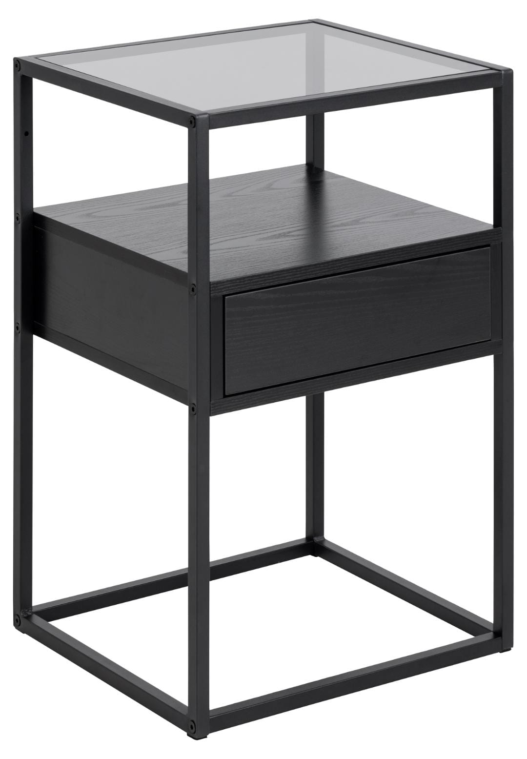Actona Comodino con 1 cassetto Randolf Grigio