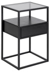 Actona Comodino con 1 cassetto Randolf Grigio
