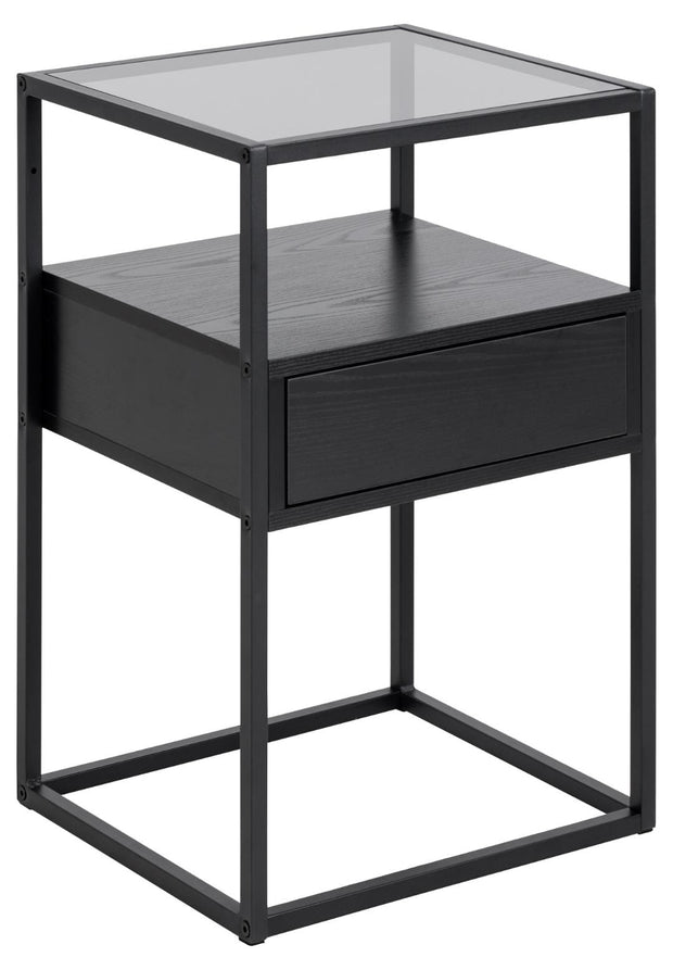 Actona Comodino con 1 cassetto Randolf Grigio