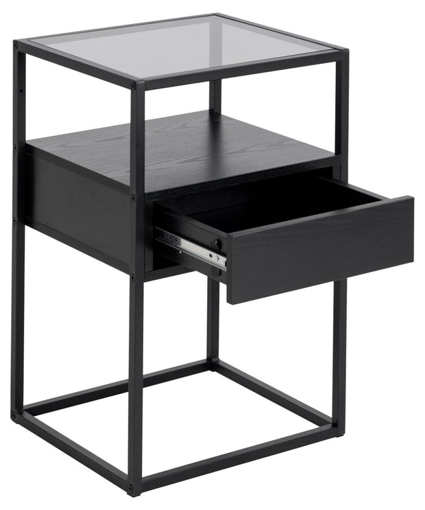 Actona Comodino con 1 cassetto Randolf Grigio