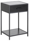 Actona Comodino con 1 cassetto Seaford Antracite