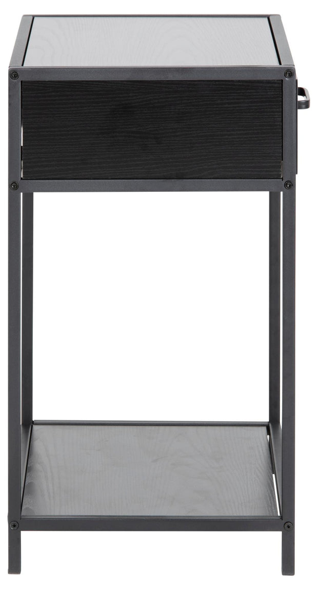 Actona Comodino con 1 cassetto Seaford Antracite