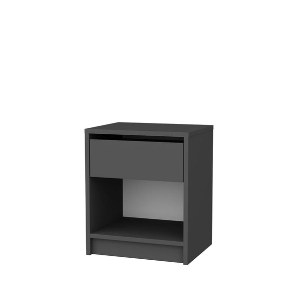 Asir Comodino con 1 cassetto Sheridan Antracite