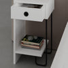 Asir Comodino con 1 cassetto Sirius Left V2 Bianco