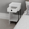 Asir Comodino con 1 cassetto Sirius Left V2 Bianco