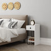 Asir Comodino con 1 cassetto Sirius Right Bianco