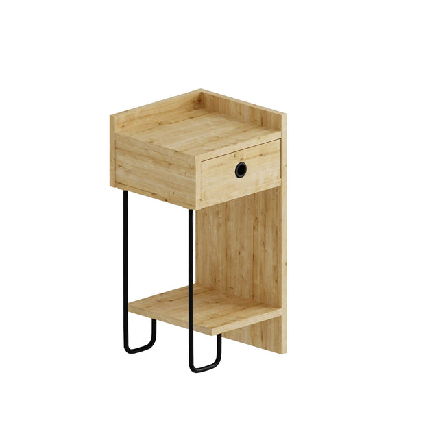 Asir Comodino con 1 cassetto Sirius Right Quercia