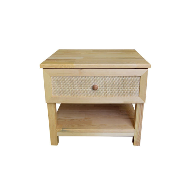 Asir Comodino con 1 cassetto Spar Pin Pino