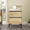 Asir Comodino con 2 cassetti Ark 6 Naturale