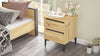 Asir Comodino con 2 cassetti Ark 6 Naturale