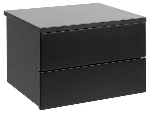 Actona Comodino con 2 cassetti Avignon Nero