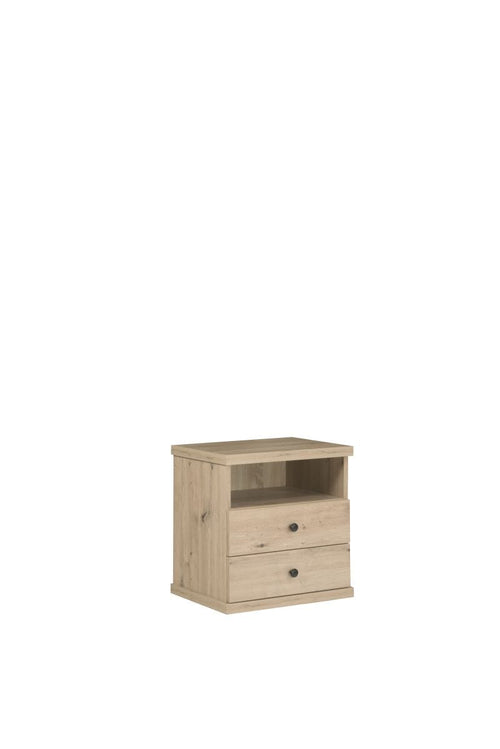 Halmar Comodino con 2 cassetti Cali Quercia