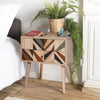 Asir Comodino con 2 cassetti City Triangle Multicolore