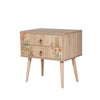 Asir Comodino con 2 cassetti City Two Cat Multicolore