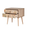 Asir Comodino con 2 cassetti City Two Cat Multicolore
