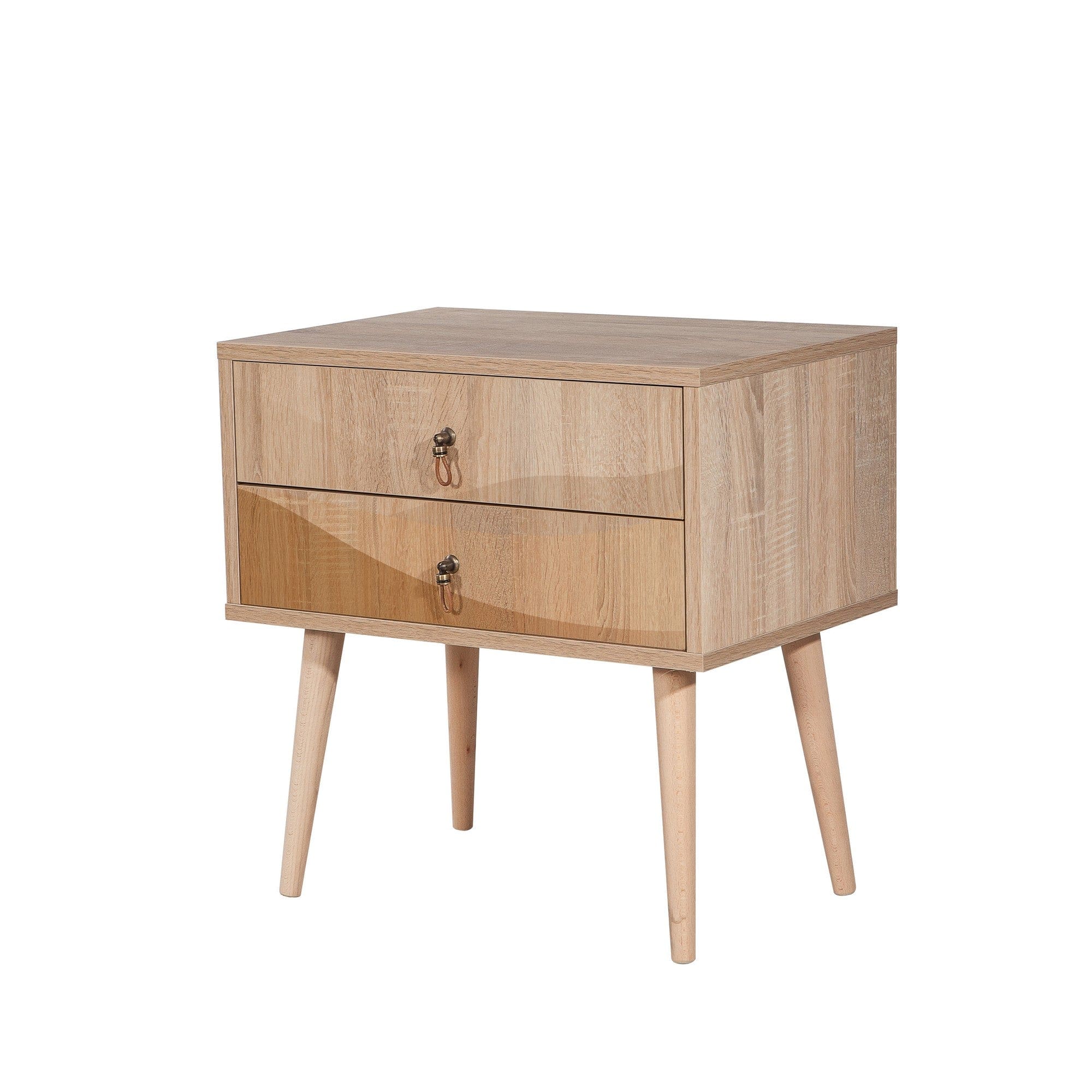 Asir Comodino con 2 cassetti City Two Desert Multicolore