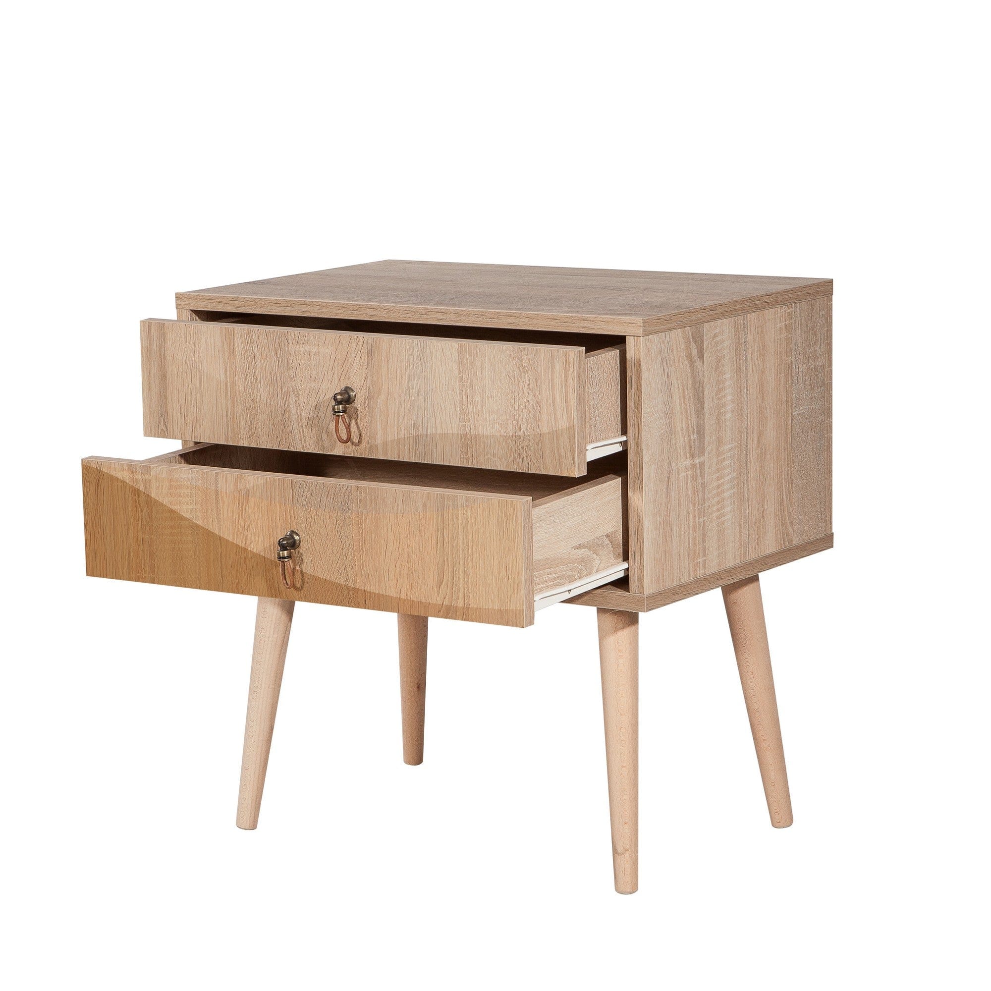 Asir Comodino con 2 cassetti City Two Desert Multicolore