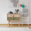 Asir Comodino con 2 cassetti City Two Dino Multicolore