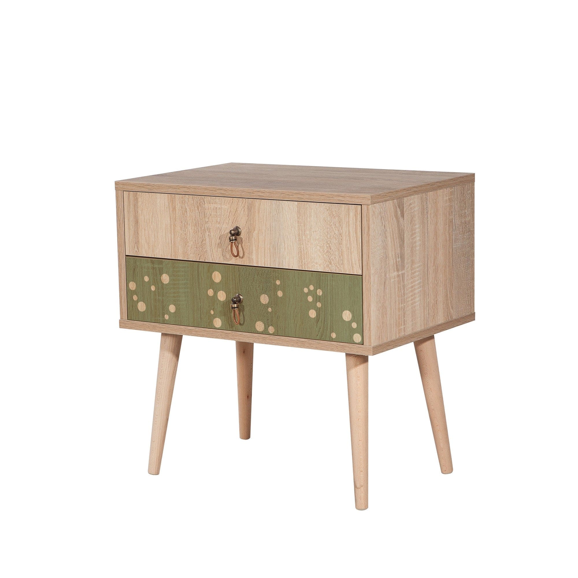 Asir Comodino con 2 cassetti City Two Dino Multicolore