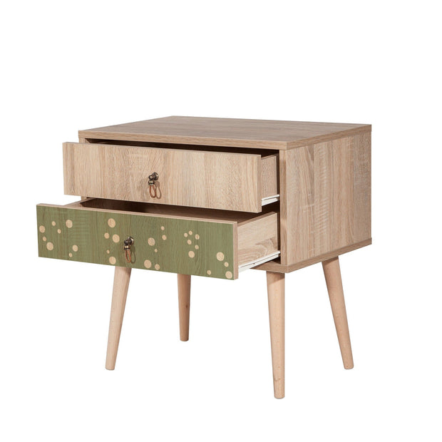 Asir Comodino con 2 cassetti City Two Dino Multicolore